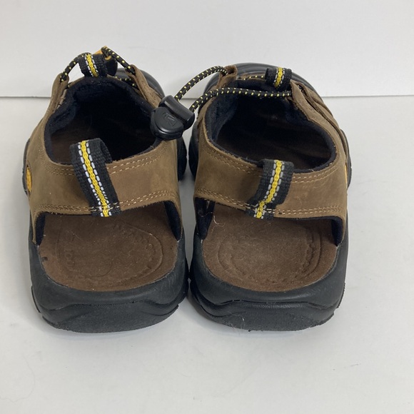 Keen Newport Sandals Mens 7 Brown Leather Waterproof Hybrid Shoes Camping Hiking - Picture 4 of 14